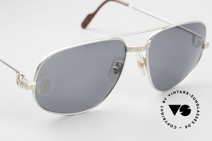 Cartier Romance Santos - XL Extra Large Palladium Shades, unworn unique rarity (incl. orig. packing by CARTIER), Made for Men Cartier Romance Santos - XL Extra Large Palladium Shades, unworn unique rarity (incl. orig. packing by CARTIER), Made for Men