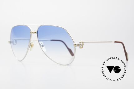 Cartier Vendome Santos - L Rare Luxury Palladium Finish, Santos Decor (with 3 screws): in LARGE size 62-14, 140, Made for Men