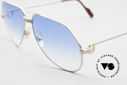 Cartier Vendome Santos - L Rare Luxury Palladium Finish, rare & expensive edition with palladium finish; LUXURY, Made for Men