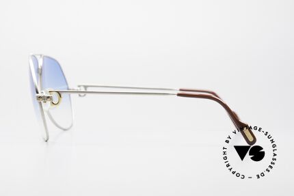 Cartier Vendome Santos - L Rare Luxury Palladium Finish, new blue-gradient sun lenses (with 100% UV protection), Made for Men