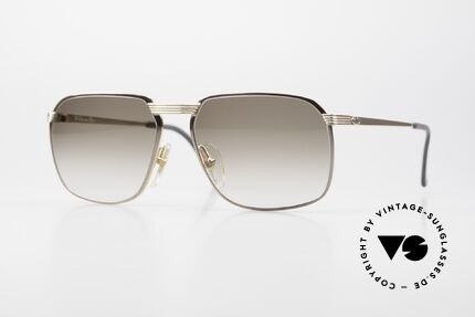 Christian Dior 2489 80's Men's Shades Gold-Taupe Details