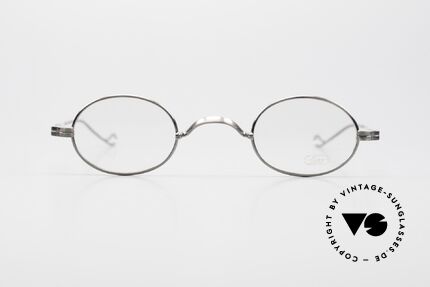 Lunor II 04 Oval XS Frame Antique Silver, full rimmed, Antique Silver: tangible top-notch quality, Made for Men and Women