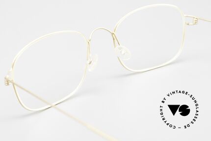 Lindberg Mars Air Titan Rim Glasses For Men Titanium Gold, simple & strong frame: free from screws, rivets & welds, Made for Men