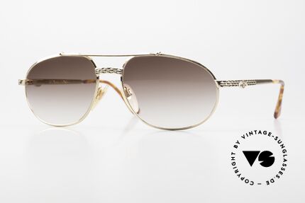Bugatti EB503 Men's Sunglasses XL 90's Gold, vintage sunglasses of the Ettore BUGATTI Collection, Made for Men