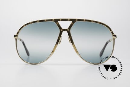 Alpina M1 Double Gradient Green Lenses, the old original from 1986; gold-plated metal parts, Made for Men