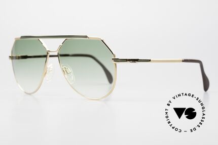 Cazal 733 80's Men's Glasses Aviator, finest craftsmanship (gold-plated); large size 60-13, Made for Men