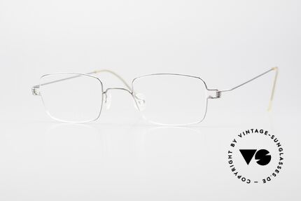 Lindberg Brage Air Titan Rim Square Titanium Glasses Unisex, LINDBERG Air Titanium Rim eyeglasses in size 45-20, Made for Men and Women