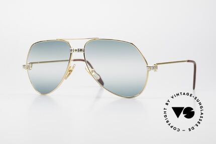 Cartier Vendome Santos - M Double Gradient Green Lens Details