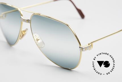 Cartier Vendome Santos - M Double Gradient Green Lens, worn by actor Christopher Walken (JAMES BOND, 1985), Made for Men and Women