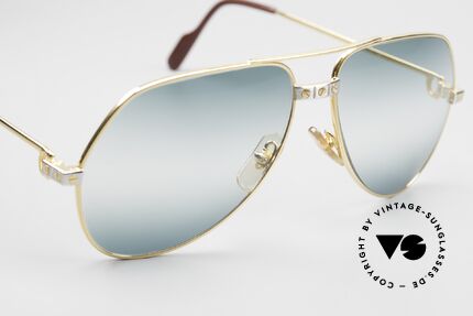 Cartier Vendome Santos - M Double Gradient Green Lens, very noble sun lenses (double gradient green); 100% UV, Made for Men and Women
