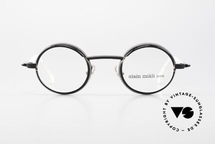 Alain Mikli 2150 / 01004 Small Round Designer Frame, interesting design and costly combination of materials, Made for Men and Women
