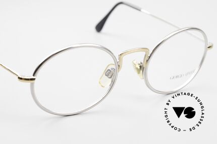 Giorgio Armani 156 Oval Eyeglasses From 1991, NO RETRO, but a 30 years old original; size 50/22, Made for Men and Women