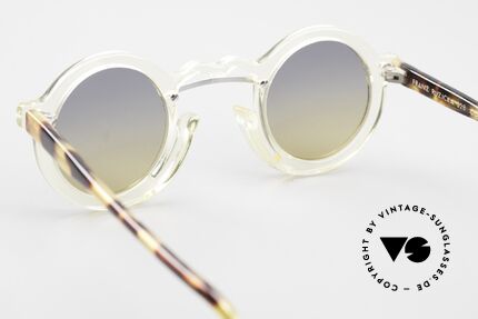Franz Ruzicka 328 Crazy Round Art Sunglasses, these 90s art sunglasses can also be optically glazed, Made for Men and Women
