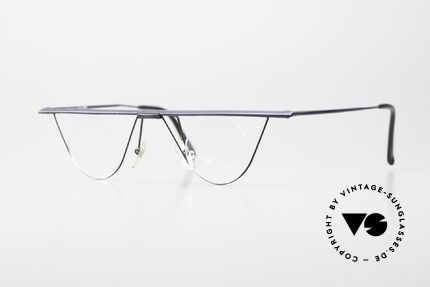 GMC 6600 Rimless Art Glasses Bauhaus, vintage Trend Company designer glasses from 1996, Made for Men and Women