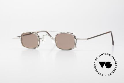 L.A. Eyeworks FEZ 405 90s Eyeglasses With Sun Clip Details