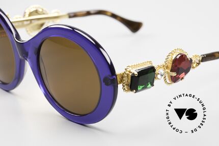 Moschino by Persol M253 Lady Gaga Shades Gemstone, temples are decorated with big cut rhinestone crystals, Made for Women