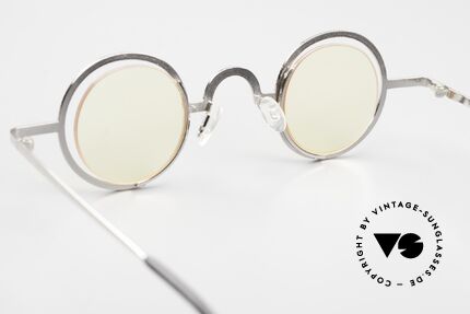 Theo Belgium Coco Rimless Round Glasses 90's, NO RETRO frame; but a rare 25 years old ORIGINAL, Made for Men and Women