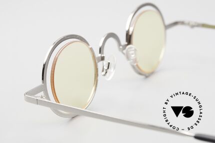 Theo Belgium Coco Rimless Round Glasses 90's, demo lenses can be replaced with lenses of any kind, Made for Men and Women