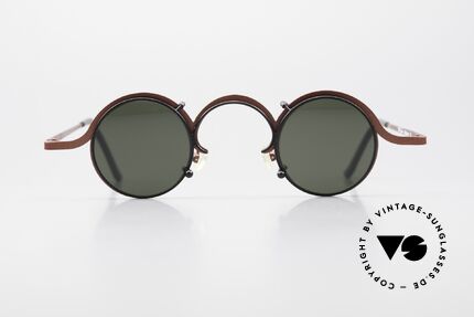 Theo Belgium Feu Avant-Garde Specs Clip-On, round unisex model from 1996 in size 34/29, Made for Men and Women
