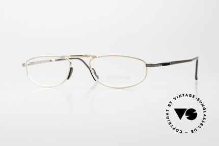 Daniel Swarovski S085 Folding Eyeglasses 23kt Gold Details