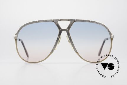 Alpina M1 80's Shades Baby-Blue Pink, LIMITED EDITION in peach-metallic / antik-silver, Made for Men