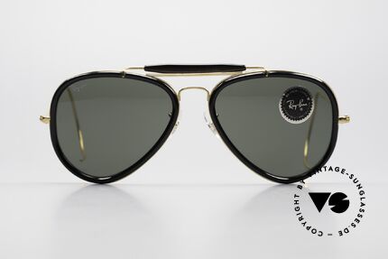 Ray Ban Traditionals Outdoorsman B&L USA Aviator Shades 80s, large size 62°14, Traditionals Style G Edition, Made for Men