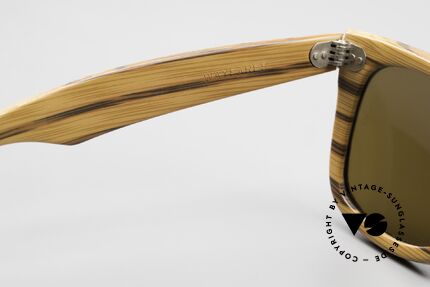 Ray Ban Wayfarer I Woodies B&L USA 80's Wood, NO retro sunglasses, but a rare 35 years old original, Made for Men and Women Ray Ban Wayfarer I Woodies B&L USA 80's Wood, NO retro sunglasses, but a rare 35 years old original, Made for Men and Women