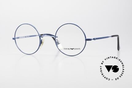 Giorgio Armani EA013 Small Round 90's Eyeglasses, SMALL ROUND vintage eyeglasses by ARMANI, Made for Men and Women