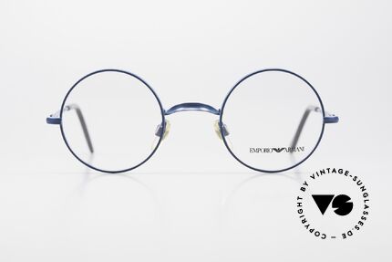 Giorgio Armani EA013 Small Round 90's Eyeglasses, discreet round model of the Emporio collection, Made for Men and Women