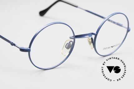 Giorgio Armani EA013 Small Round 90's Eyeglasses, this gives the model a great vintage character, Made for Men and Women