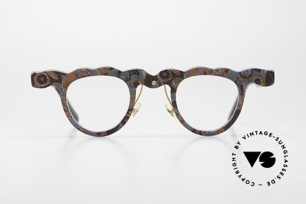 Theo Belgium Dorant Crazy Ladies Glasses 1992, an artistic vintage frame with a great pattern, Made for Women