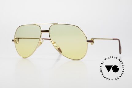 Cartier Vendome Laque - M 80's 90's Luxury Sunglasses, Vendome = the most famous eyewear design by CARTIER, Made for Men and Women
