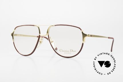 Christian Dior 2327 Monsieur Series 80's Glasses, distinctive 1980's Dior designer eyeglasses for men, Made for Men
