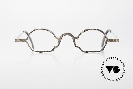 Theo Belgium Eye-Witness DG Designer Eyewear From 1998, this model looks apparently unfinished & asymmetrical, Made for Men and Women