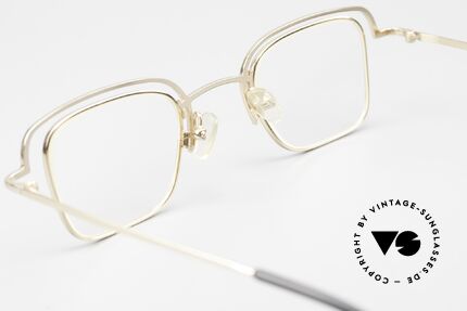 Theo Belgium Lait Men's Frame Gold Ladies Specs, Size: medium, Made for Men and Women
