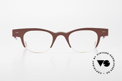 Theo Belgium Trente Designer Specs From 2010, model trente+trois in color 237 (claret-metallic), Made for Men and Women