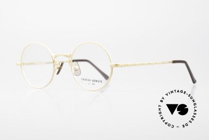 Giorgio Armani 128 Classic Round 80's Frame, highest functionality for an excellent wearability, Made for Men and Women