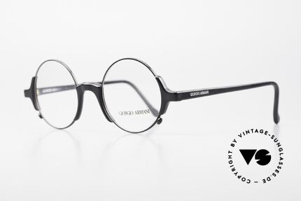 Giorgio Armani 326 Round 90's Designer Specs, interesting combination of metal & plastic, size 46-21, Made for Men