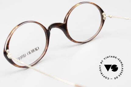 Giorgio Armani 363 90's Unisex Eyeglasses Oval, the demo lenses can be replaced with optical lenses, Made for Men and Women