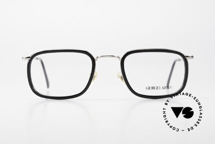 Giorgio Armani 155 Classic Men's Glasses 1991, classic gentlemen's frame in medium size 51-23, 140, Made for Men