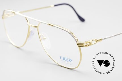 Fred America Cup Rare Jeweler Luxury Glasses, temples and bridge are twisted like a hawser; unique, Made for Men