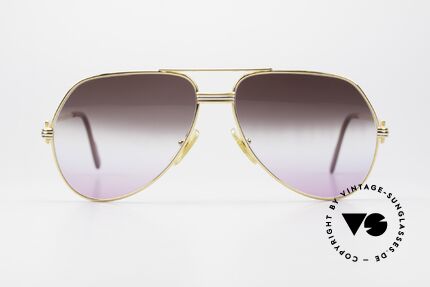 Cartier Vendome LC - M Brown To Pink Gradient Lens, mod. "Vendome" was launched in 1983 & made till 1997, Made for Men and Women