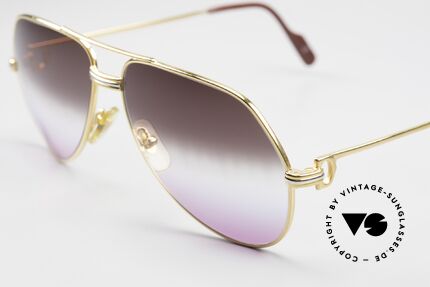 Cartier Vendome LC - M Brown To Pink Gradient Lens, ultra rare, new sun lenses (from brown to pink gradient), Made for Men and Women