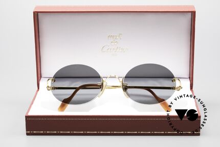 Cartier Rimless Giverny Oval Rimless Luxury Shades, Size: medium, Made for Men and Women