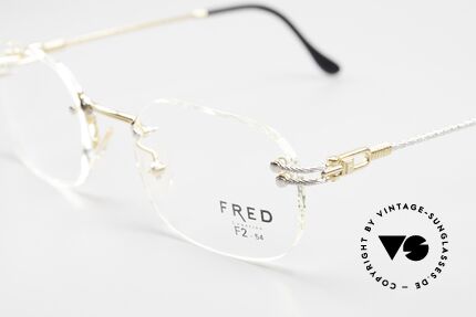 Fred Orcade F2 Square Rimless Luxury Glasses, temples are twisted like a hawser; sailor's MUST HAVE!, Made for Men