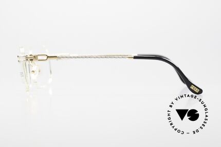 Fred Orcade F2 Square Rimless Luxury Glasses, precious bicolor edition (rosé-gold & platinum-plated), Made for Men