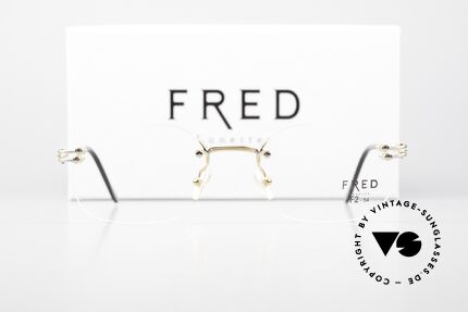 Fred Orcade F2 Square Rimless Luxury Glasses, Size: medium, Made for Men