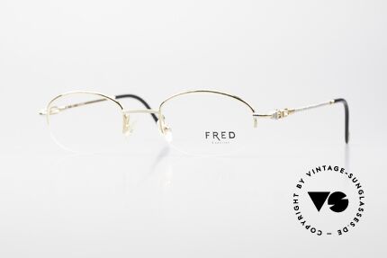 Fred Baleares Rare Oval Luxury Eyeglasses Details