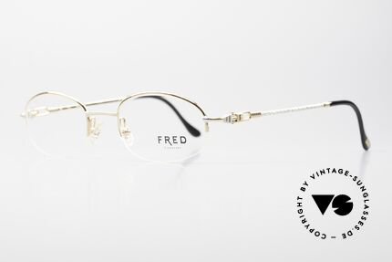 Fred Baleares Rare Oval Luxury Eyeglasses, mod. Baleares = named after the Spanish archipelago, Made for Men and Women