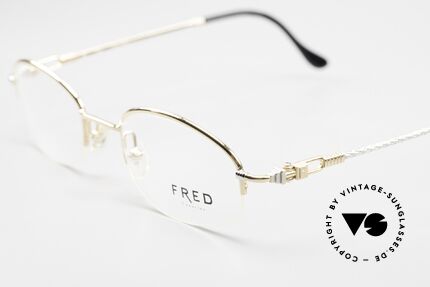 Fred Baleares Rare Oval Luxury Eyeglasses, temples are twisted like a hawser; sailor's MUST HAVE, Made for Men and Women